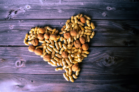 Heart of peanutsの写真素材