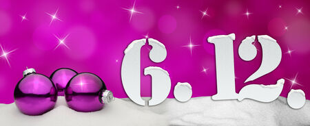 St. Nicholas Day December 06 - pink - snow