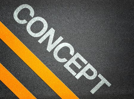 Concept Text Writing Road Asphalt Word Floor Groundの写真素材
