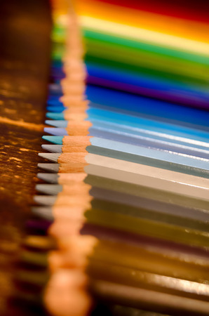 pencil crayon color pen school group artの写真素材