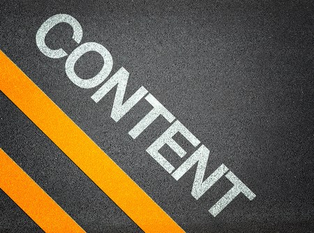 content Text Writing Road Asphalt Word Floor Groundの写真素材