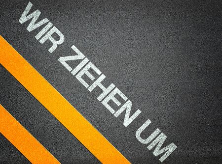 Text Writing Road Asphalt Word Floor Groundの写真素材