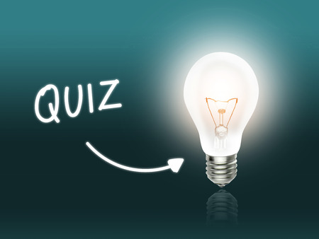 Quiz Bulb Lamp Energy Light turquoise Background Ideaの写真素材