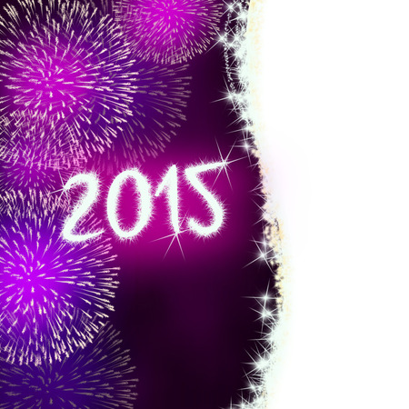 colorful impressive fireworks happy new year celebrationの写真素材