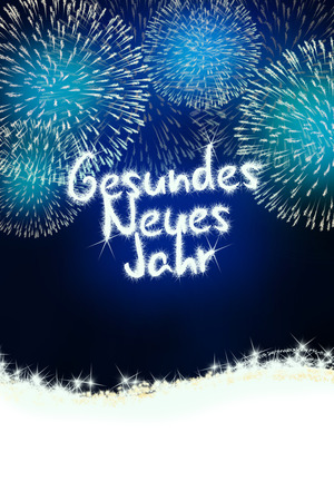 colorful impressive fireworks happy new year celebrationの写真素材