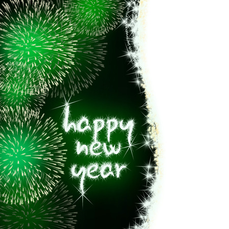 colorful impressive fireworks happy new year celebrationの写真素材