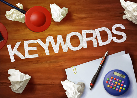 keywords desktop memo calculator office think organizeの写真素材