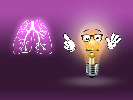 Lung Biology Organ Medicine Study Human pinkの写真素材