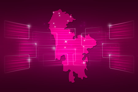 Karabakh Map World map News Communication delivery pinkの写真素材