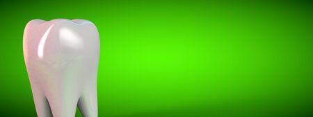 Tooth molar tooth Dental Hygiene Dentist 3D greenの写真素材