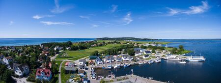 Vitte Hiddensee in Germany harbor island summerの写真素材