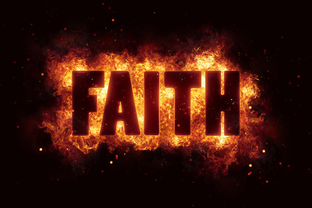faith text religion flame flames fire burn burningの写真素材
