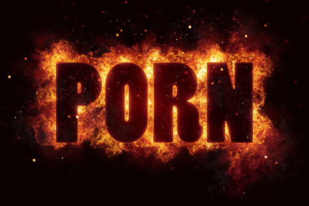 porn sex adult xxx text on fire flames explosion burningの写真素材