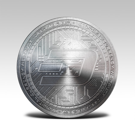 silver dash isolated on white background 3d illustrationの写真素材