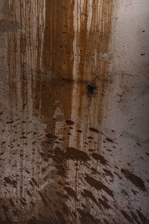 Dark brown background concrete texture wall grunge rust rustyの写真素材