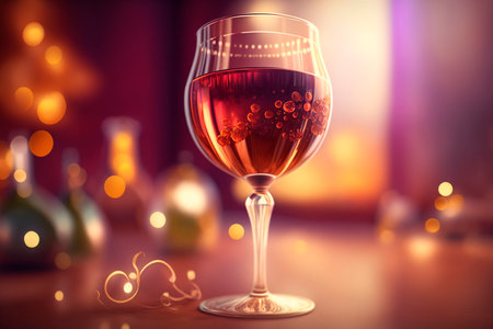 Enjoy a refreshing and elegant Kir drink with this close-up shotの素材