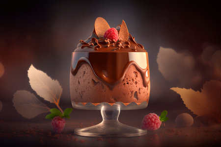 Indulge in the rich and creamy goodness of Chocolate Mousseの素材