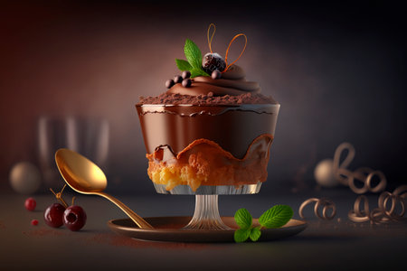 Indulge in the rich and creamy goodness of Chocolate Mousseの素材