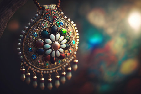 Express your bohemian style with these beautiful Indian jewelry pieces, perfect for free-spirited fashionistasの素材