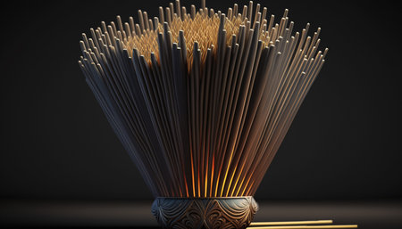 Experience the aroma of traditional Chinese culture with our exquisite incense sticks.の素材