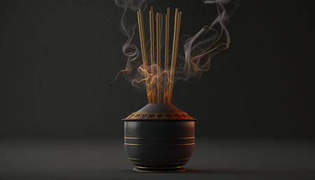 Experience the aroma of traditional Chinese culture with our exquisite incense sticks.の素材