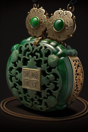 Explore the timeless elegance of traditional Chinese jade jewelry with these exquisite pieces, featuring intricate designs and delicate craftsmanshipの素材