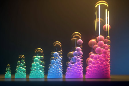 An AI-generated illustration depicting the physical process of expansion.の素材