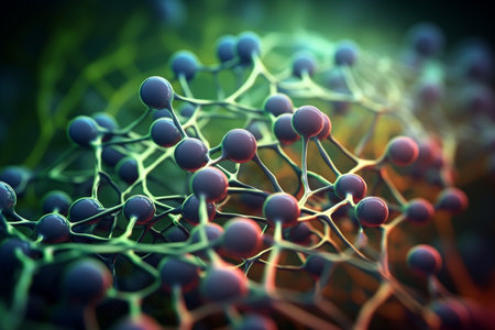Explore the fascinating process of cellulose synthesis through this colorful 3D illustrationの素材