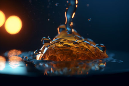 Witness the molecular process of condensation brought to life through AI-generated visualizationの素材