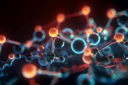 This AI-generated illustration captures the intricacies of the process of ionization, with detailed visuals and a scientific approachの素材