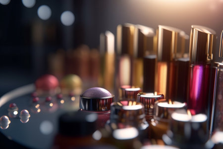 Explore the future of beauty with AI-driven cosmetics industry: An illustrative conceptの素材
