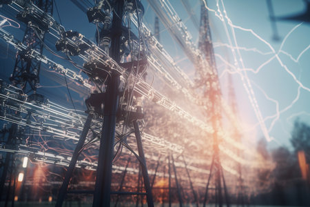 A conceptual illustration of how artificial intelligence is transforming the future of energy supply and managementの素材