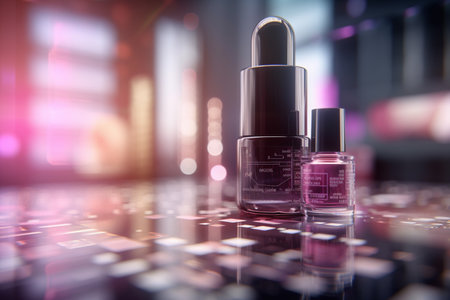 Explore the future of beauty with AI-driven cosmetics industry: An illustrative conceptの素材