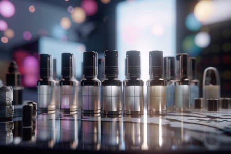 Explore the future of beauty with AI-driven cosmetics industry: An illustrative conceptの素材