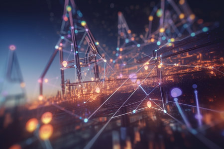 A conceptual illustration of how artificial intelligence is transforming the future of energy supply and managementの素材