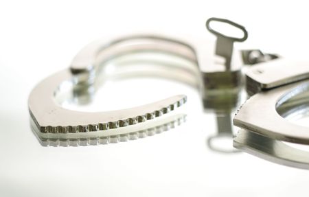 Handcuffs unlocked.の写真素材