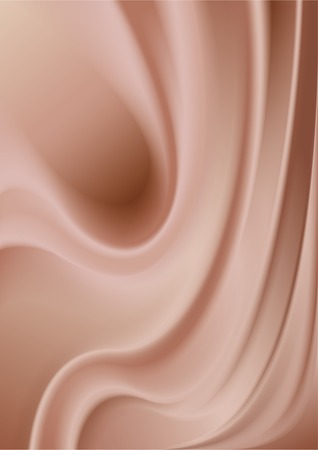 Abstract milk'n'coffee cream surface with waves and curves.のイラスト素材