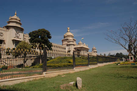 vidhana soudha, bangalore, indiaの写真素材