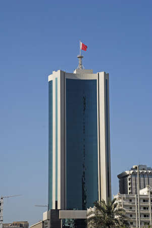 bahrain national bank, bahrain, middlle eastの写真素材