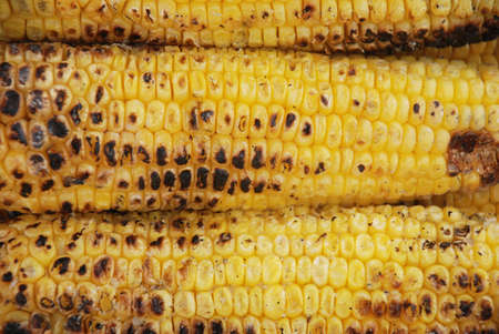 fresh burned corn from the kitchen