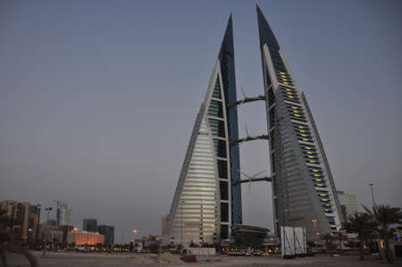 Bahrain World Trade Center Manamaのeditorial素材