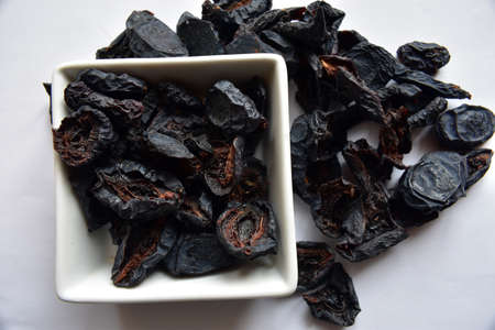 Dried plum fruit for soup or compote.の写真素材