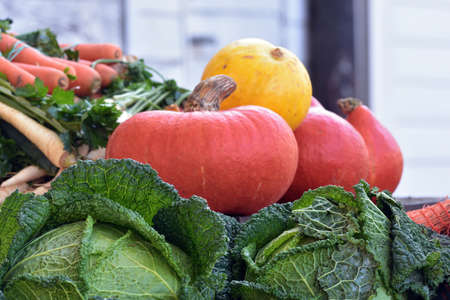 Vegetables at the market stall.の写真素材