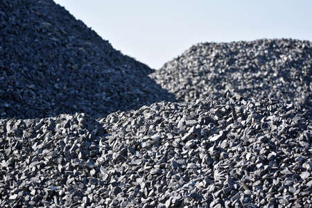 Composition, handy warehouse of elements for the construction of railway tracks.の写真素材