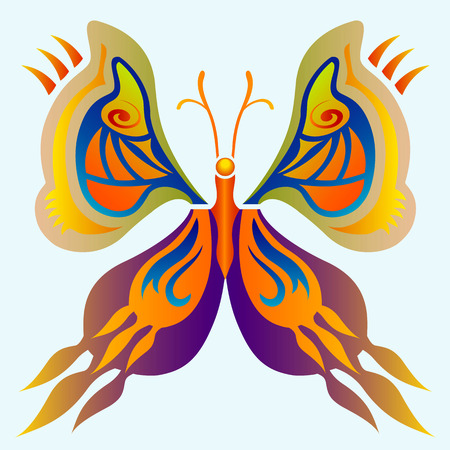 Butterfly Illustration - Multiple Colors - Tattooのイラスト素材