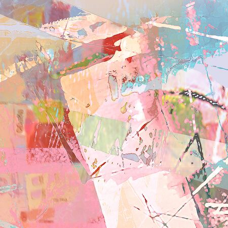 Abstract Background Digital Art Mixed Media Multicoloredの写真素材