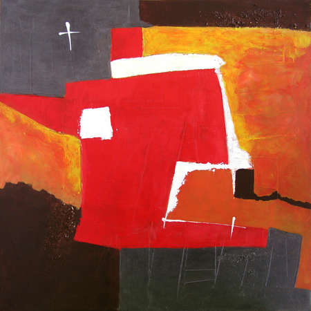 Modern Abstract Art - Background. Illustration From Original Contemporary Paintingの写真素材
