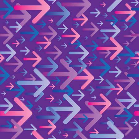 Arrows Seamless Pattern in Blue and Pink Colors - Vectorのイラスト素材