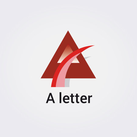 Letter A logo design template elements, icons, and logotypes.のイラスト素材