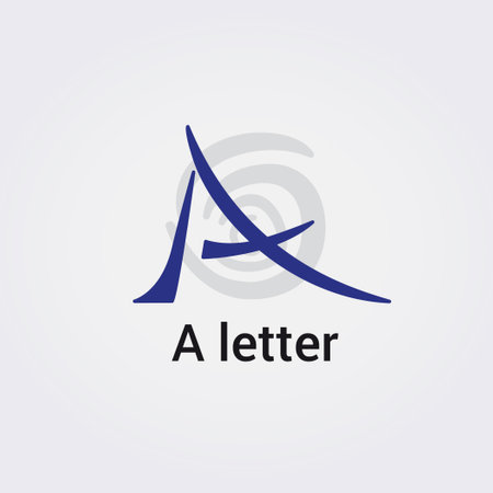 A Letter Logo Design Vector Template. Initial Letter A Logo Design Conceptのイラスト素材